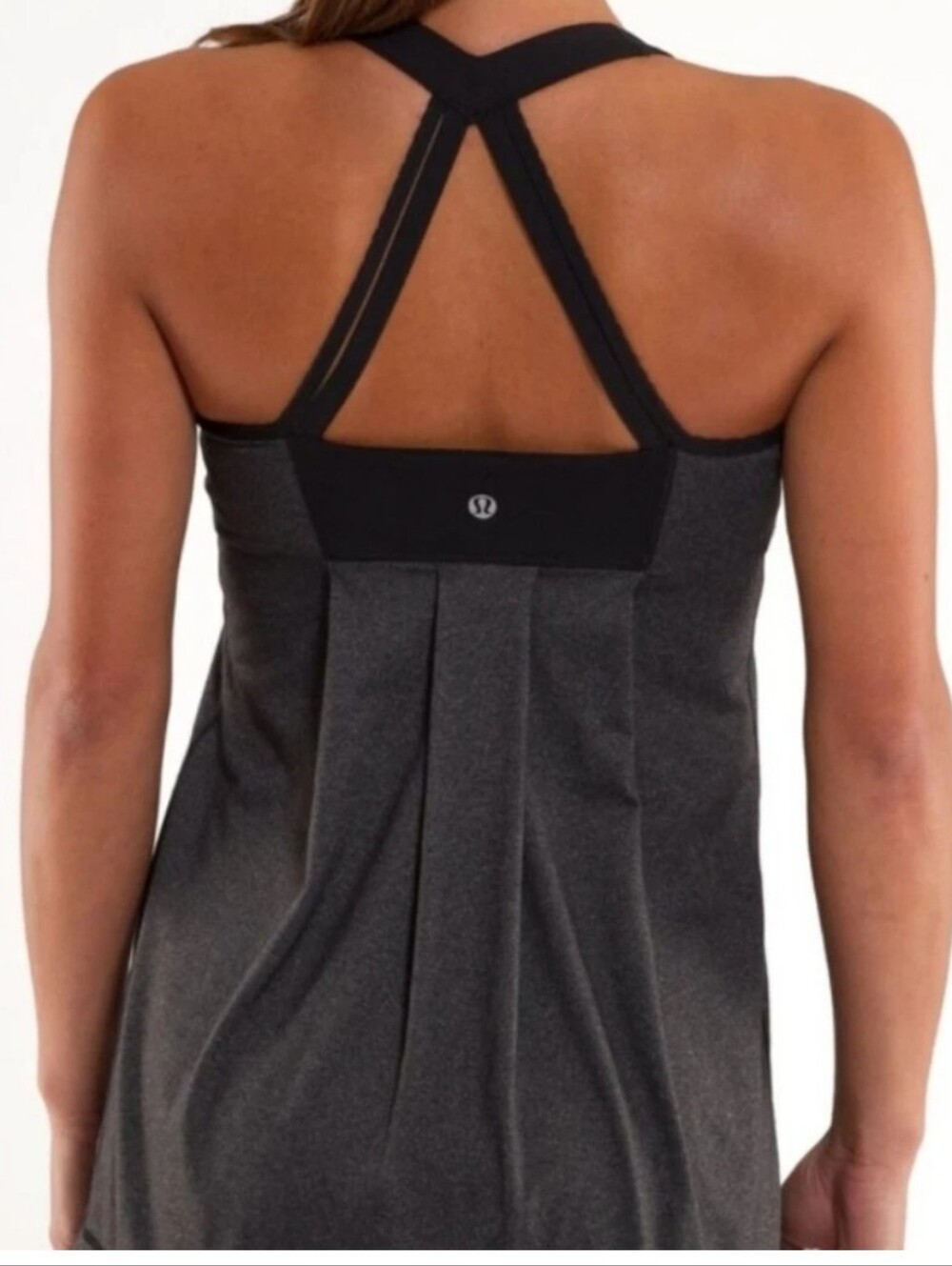 LULULEMON ATHLETICA Power Tecnique  Racerback Pleated Women's Tank Top Sz 8